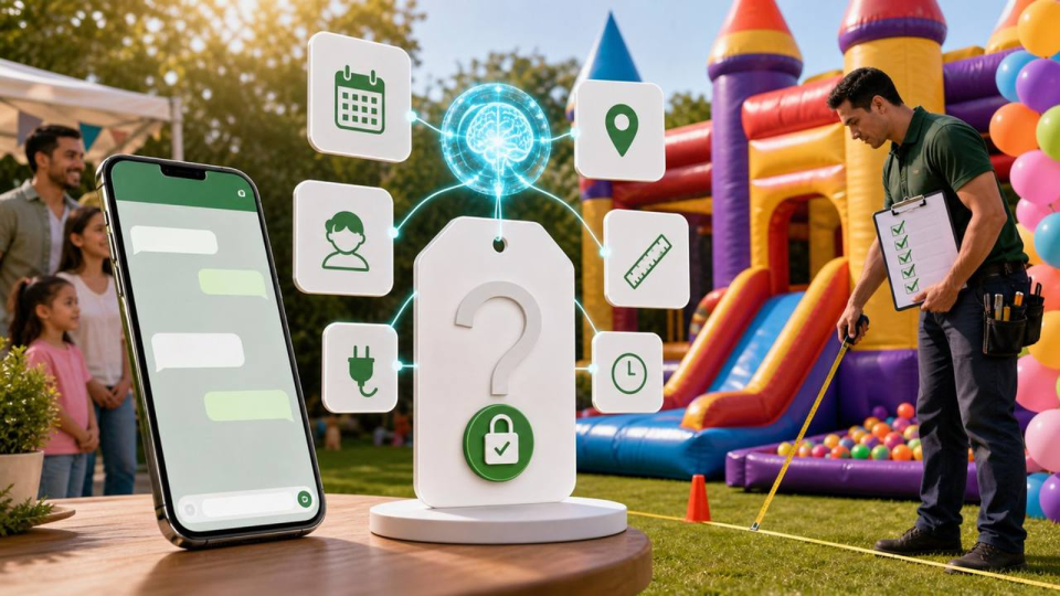 Atendimento por chat com agente de IA para aluguel de brinquedos infantis, com validação humana de segurança e logística