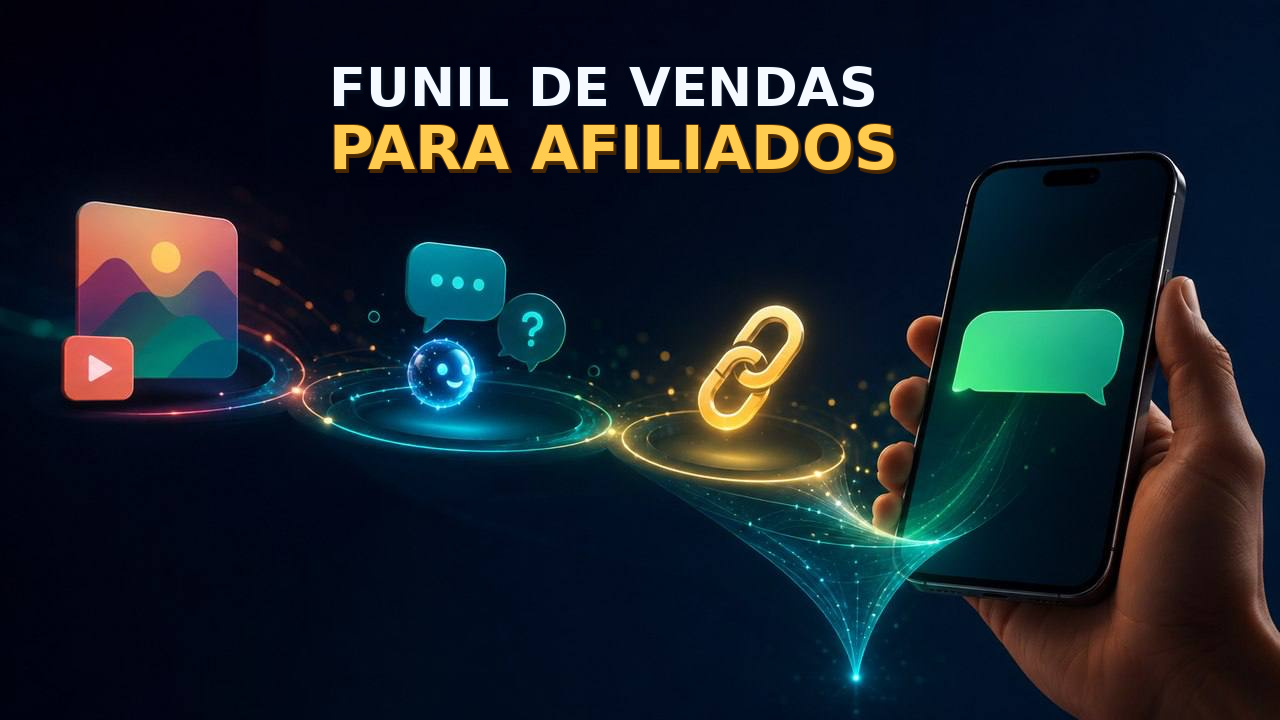 Funil de vendas para afiliados no WhatsApp: do conteúdo ao link com IA + humano